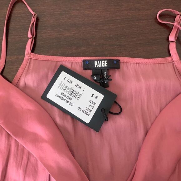 - Paige cienna surplice neck bodysuit size S, NWT - Picture 9 of 11